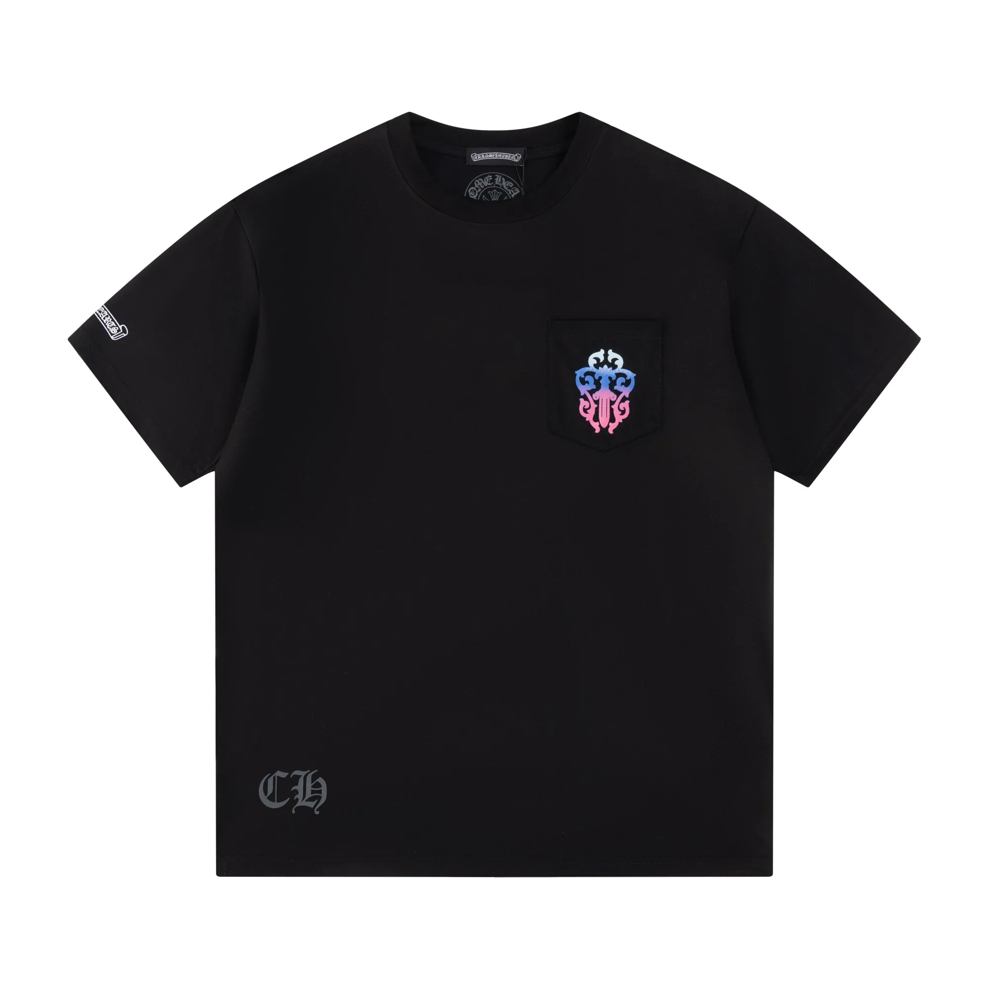 May 1st Welfare Style 🅿️116 - Crow Heart Short-sleeved T-shirt, same style for men and women - Made of original 280g 100% cotton fabric, soft and comfortable, threads are dyed in the same vat with zero color difference, exclusive quality difference currency, welcome to compare - Color: Black - Size: XS S M L